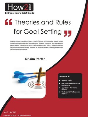 cover image of Theories and Rules for Goal Setting